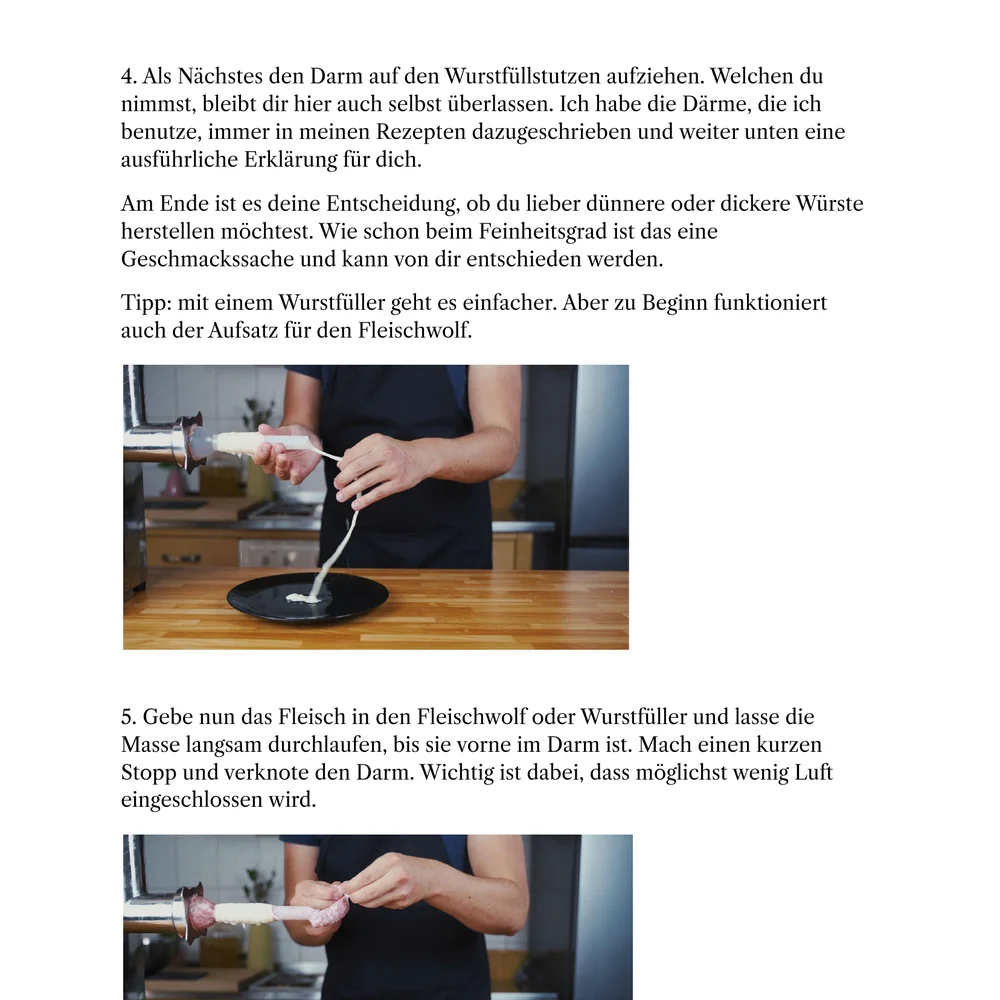 Dann deine erste Bratwurst in 9 Schritten